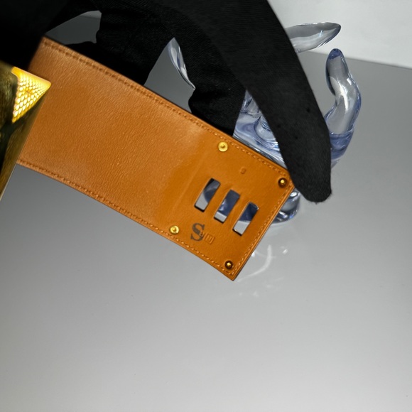 Hermès Extreme Kelly Dog Black & Gold Bracelet Size S - Picture 9 of 16